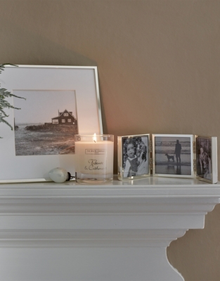 Fine Silver Triple Aperture Hinged Photo Frame – 3x3”