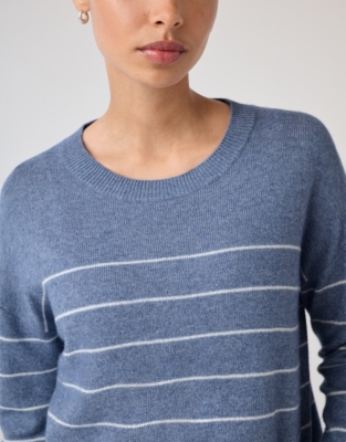 Fine Stripe Jumper with Cashmere
