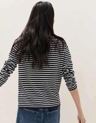 Fine Stripe Jumper with Cotton