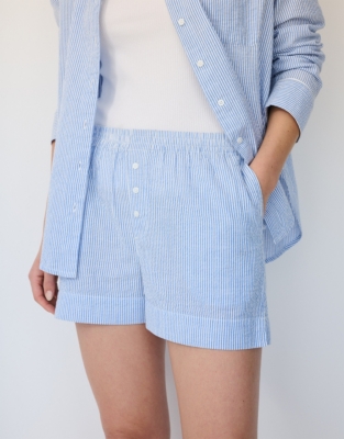 Fine Stripe Pyjama Shorts