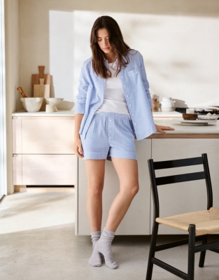 Fine Stripe Pyjama Shorts