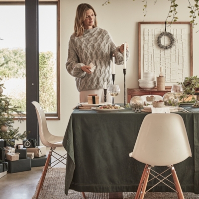 Fir Green Tablecloth