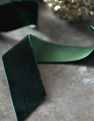 Fir-Green Velvet Ribbon – 5m