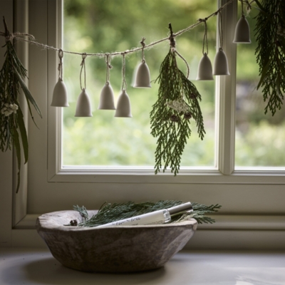 Fir Tree Ceramic Bells With Spray Set of 8 View All Candles