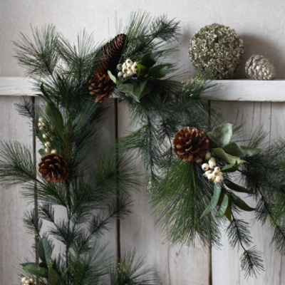 Fir Tree Garland 250cm Christmas Wreaths & Garlands The White