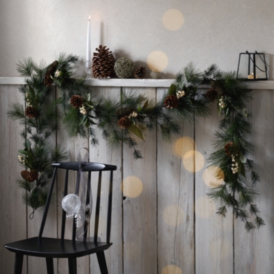 Fir Tree Garland 250cm Christmas Wreaths & Garlands The White Company UK
