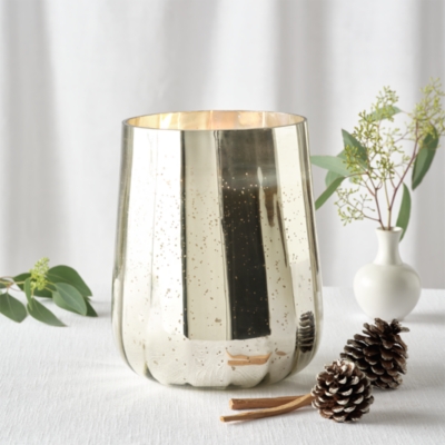 Fir Tree Mercury Ribbed Indulgence Candle