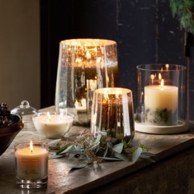 Fir Tree Mercury Ribbed Indulgence Candle