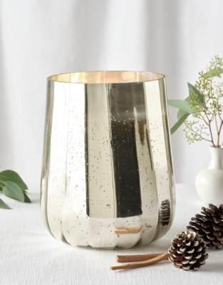 Fir Tree Mercury Ribbed Indulgence Candle