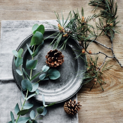 Fir Tree Mini Votive Mercury Candles – Set of 3