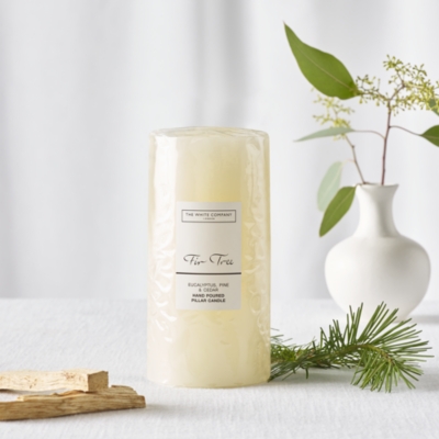Fir Tree Pillar Candle – Medium