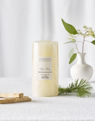 Fir Tree Pillar Candle – Medium