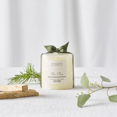 Fir Tree Pillar Candle – Mini