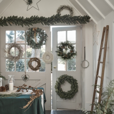 Fir Tree Wreath Christmas Wreaths & Garlands The White Company UK