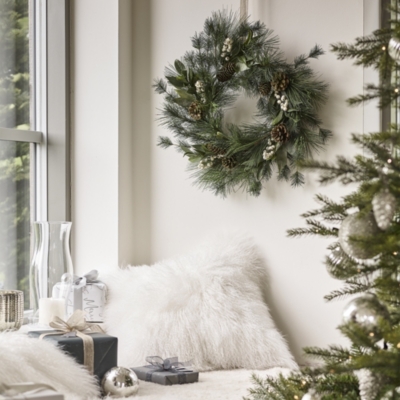 Fir Tree Wreath Christmas Wreaths & Garlands The White Company UK