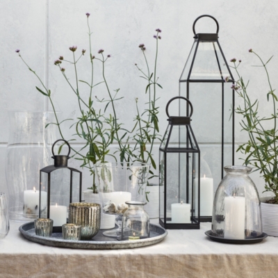 Fireplace Large Lantern Candle Holders The White Company Uk