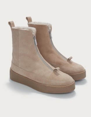 Flattered Amelia Suede Wool Lined Boots