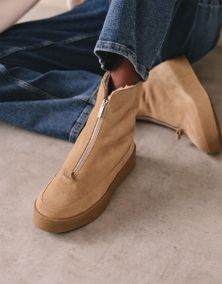 Flattered Amelia Suede Wool Lined Boots