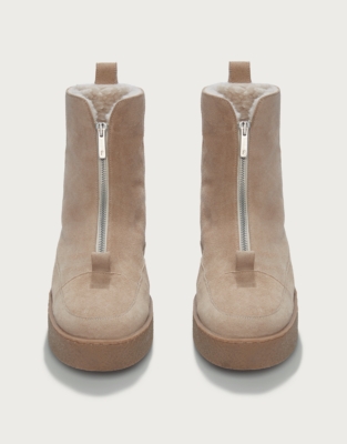 Flattered Amelia Suede Wool Lined Boots