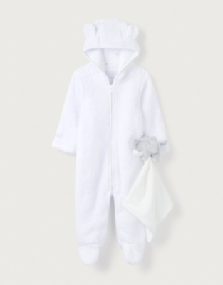 Fleece Romper Baby Gift Set (06mths) Newborn & Unisex The White Company UK