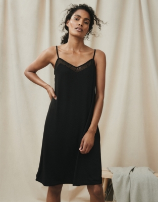 Flock Spot MeshTrim Nightie Nightwear & Robes Sale The White