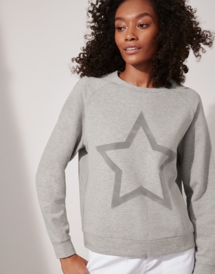 Grey store star sweatshirt