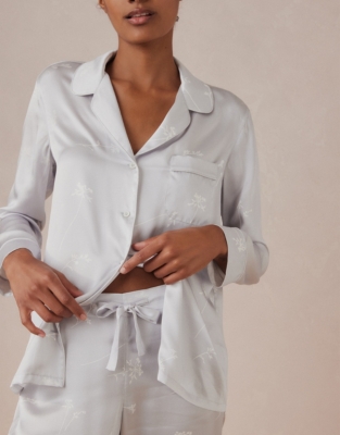 White company silk discount pajamas