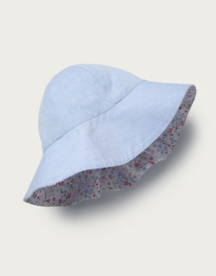 Floral-Print Reversible Hat | Baby & Children's Sale | The White Company UK