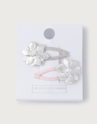 White baby hair clearance clips