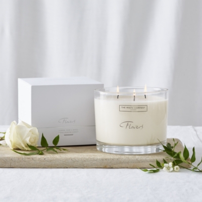 Flowers Large Candle Candles The White Company UK