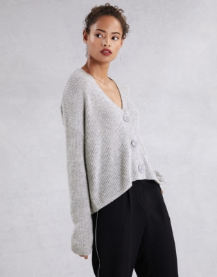 Fluffy Cardigan with Alpaca | Clothing Sale | The White Company UK