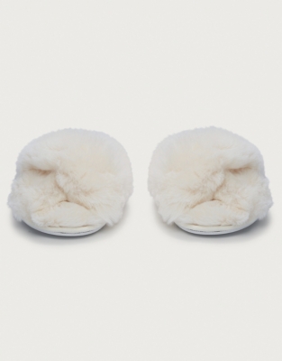 the white company fluffy slippers