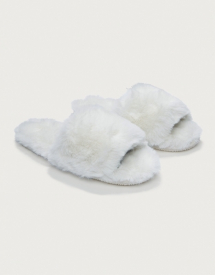 Fluffy Slider Slippers Slippers Socks Sleep Accessories The