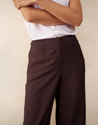 Fluid Trousers with Darted Cuff