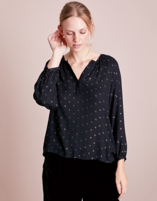 Foil Print Blouse | Tops & Blouses | The White Company US