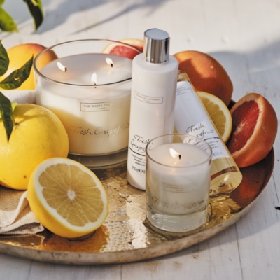 Fresh Grapefruit Large Candle Candles The White Company UK