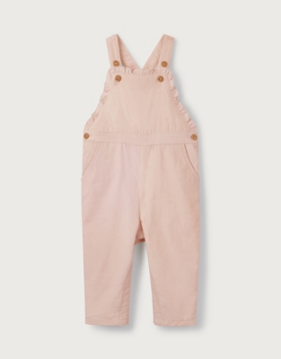 FrillDetail Cord Dungarees (018mths) Baby Clothing The White