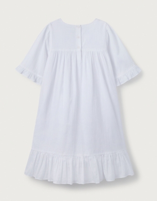 Frill-Hem Nightdress (1-12yrs) | Girls' Nightwear | The White Company UK