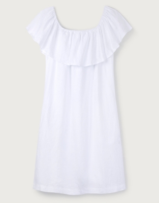 Frill Linen Dress Clothing Sale The White Company UK
