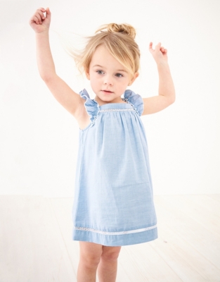 FrillStrap LaceDetail Dress Baby Girls' The White Company UK