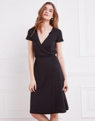 Frill V-Neck Wrap Dress | All Clothing Sale | The White Company US