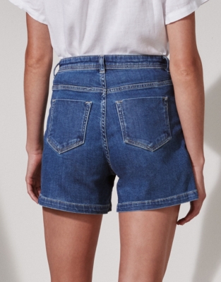 Front-Pocket Organic-Cotton Denim Shorts | Shorts & Skirts | The White ...