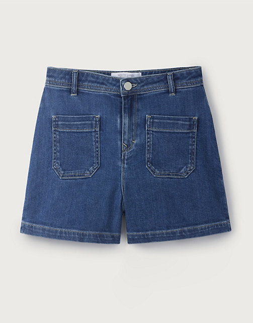 Front Pocket Organic Cotton Denim Shorts | Shorts & Skirts | The White ...