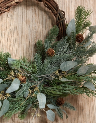 Frosted Eucalyptus Wreath – 40cm
