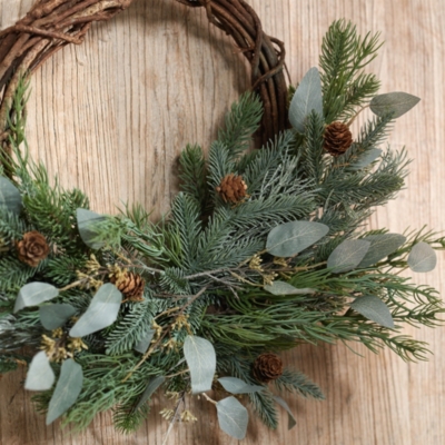 Frosted Eucalyptus Wreath – 40cm