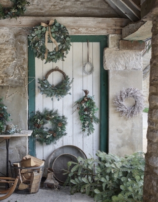 Frosted Glitter Wreath – 45cm