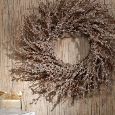 Frosted Glitter Wreath – 45cm