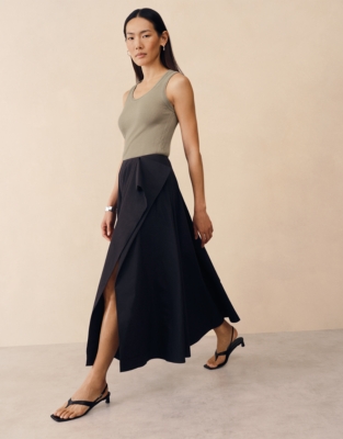 Full Circle Draped Skirt