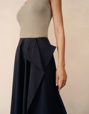 Full Circle Draped Skirt