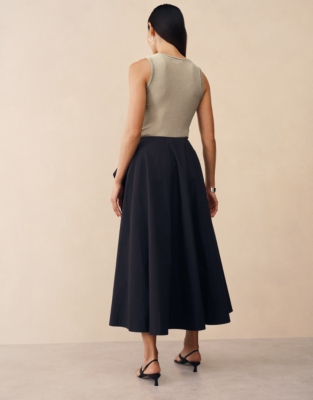 Full Circle Draped Skirt